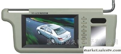 供應安久和AJ-710X 7寸擋陽板顯示器 汽車倒車雷達 倒車后視鏡系列工廠,批發,進口,代購