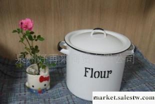 供應日系風格 日本 ZAKKA 搪瓷 可愛簡約小米桶 Flour工廠,批發,進口,代購