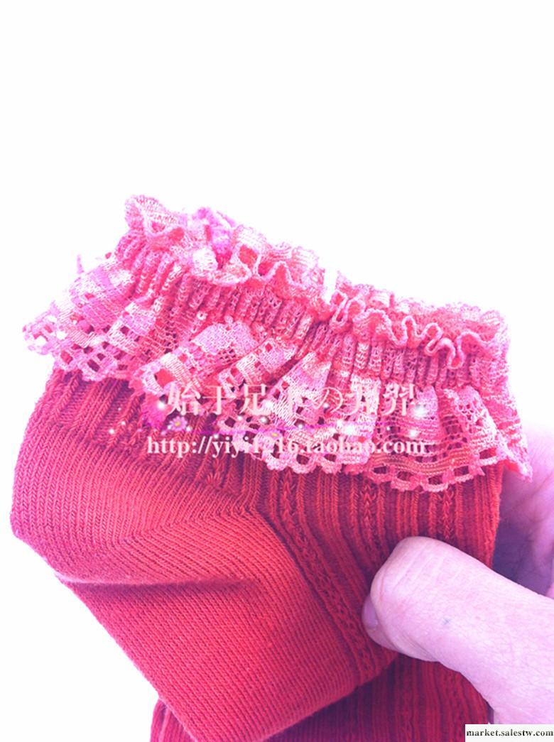 日單 caramella2013新款 蕾絲花邊短襪 森系豎條紋純棉針織短襪工廠,批發,進口,代購