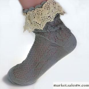 日單caramella 復古森林系鏤空蕾絲花邊襪子棉布花邊襪 女中筒襪工廠,批發,進口,代購