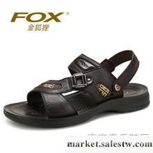 供應2013新款 FOX金狐貍男涼鞋 夏季男士休閑兩用涼拖鞋工廠,批發,進口,代購
