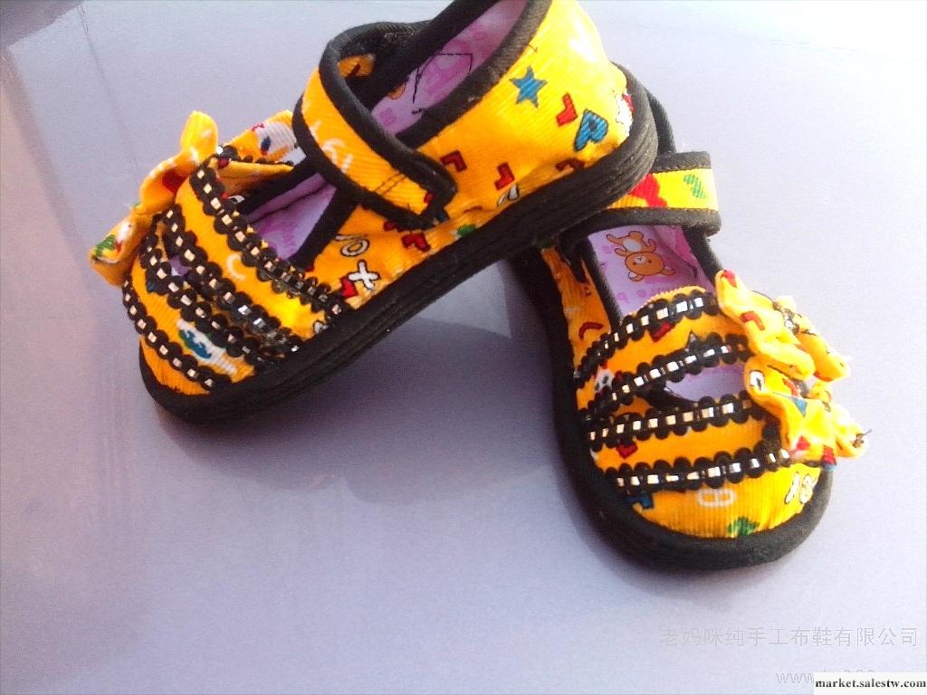 供應女童新款-蝴蝶結手工布鞋工廠,批發,進口,代購