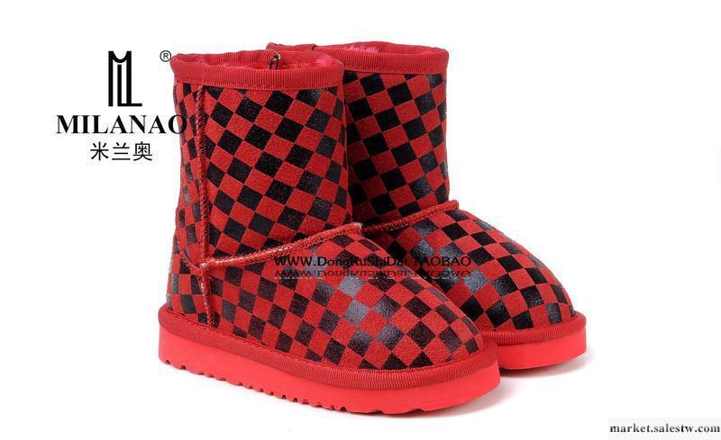 廠家直銷 冬季新款米蘭奧童靴 絲光羊毛防寒保暖靴 兒童雪地靴工廠,批發,進口,代購