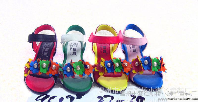 供應QQ斑昵96192013最新款韓版全牛皮童涼鞋工廠,批發,進口,代購