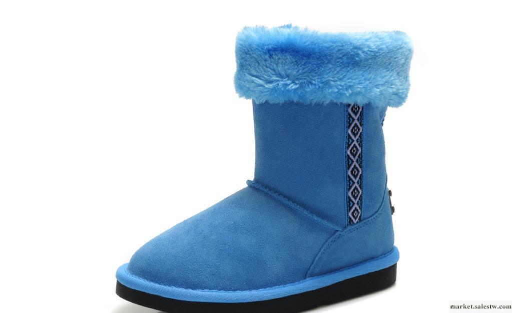 DCG2011冬季可愛天藍色保暖兒童靴休閑雪地靴工廠,批發,進口,代購