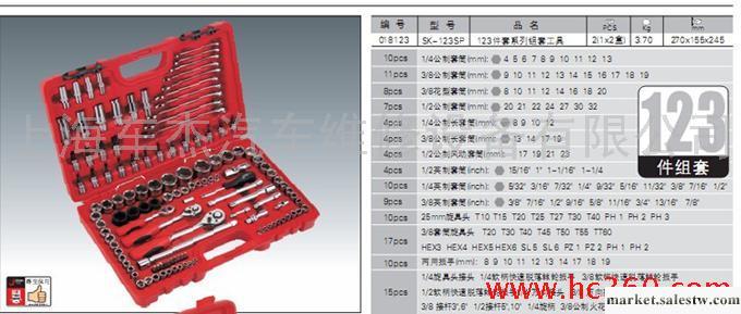 供應汽保工具 捷科123件組套123SP捷科工具工廠,批發,進口,代購