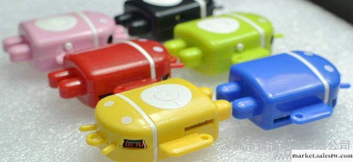 P328T新款MP3 安卓機器人MP3 深圳MP3廠家直銷 禮品 無屏插卡MP3工廠,批發,進口,代購