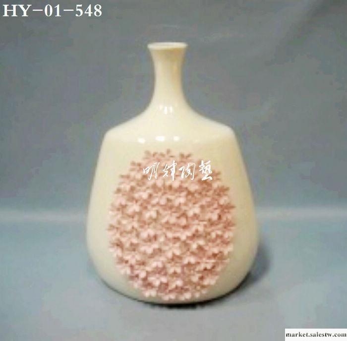 供應粉紅色 陶瓷工藝品 禮品 陶瓷花瓶花插 田園家居裝飾品 2011超級暢銷款工廠,批發,進口,代購