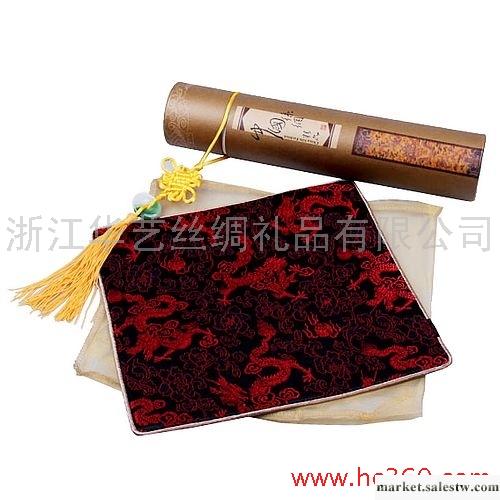 供應：黑底紅龍 （絲綢織錦鼠標墊）促銷禮品、廣告禮品批發・進口・工廠・代買・代購