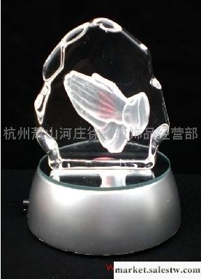 供應 基督教工藝品 基督教禮品 批發 禱告手(配電池燈座）水晶擺件工廠,批發,進口,代購