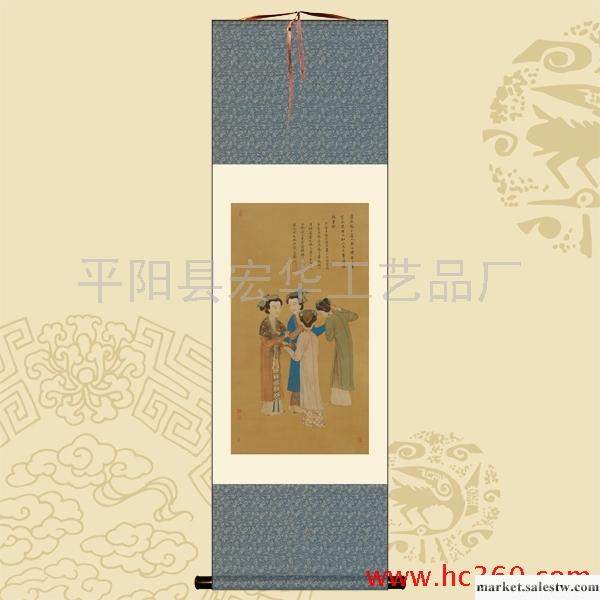 供應宏華HH-070絲綢禮品 絲綢畫 織錦畫 《王蜀宮妓圖》工廠,批發,進口,代購