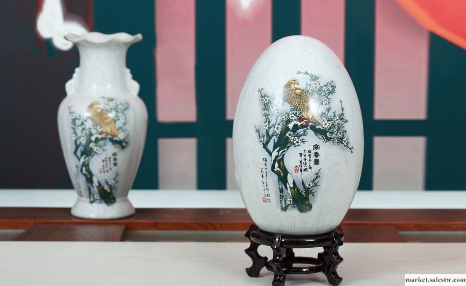 寒香圖 中套 陶瓷 手繪 居家 擺設 展示品 禮品 花瓶 三件套 訂做工廠,批發,進口,代購