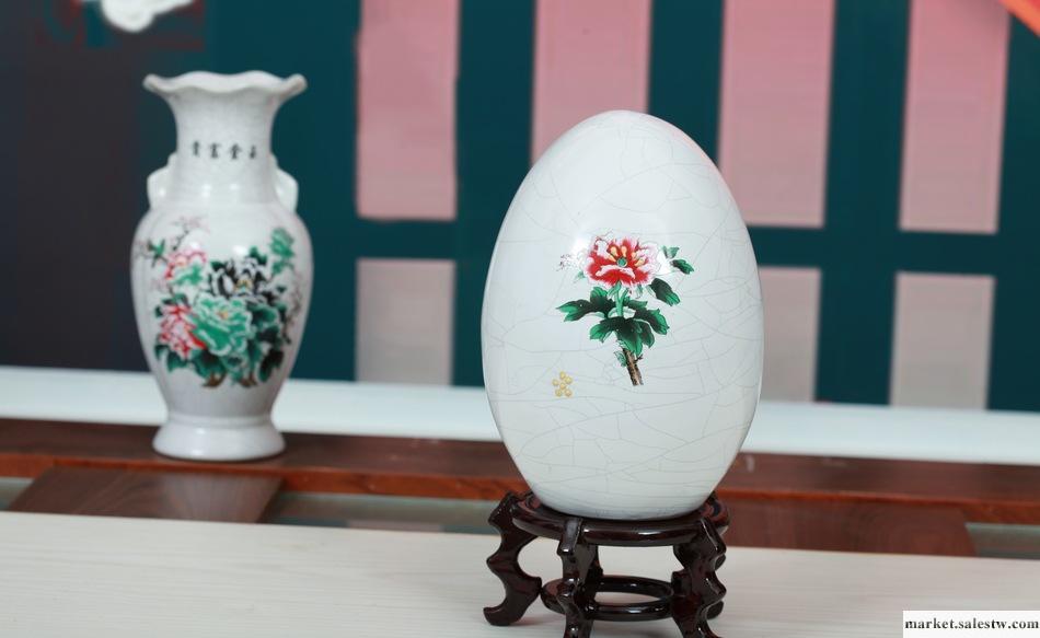 富貴牡丹 中套 綠釉 陶瓷 手工 手繪 家居擺設 禮品 花瓶 三件套工廠,批發,進口,代購