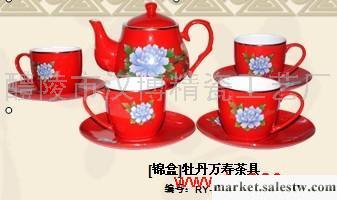 供應中國紅瓷 婚慶禮品 茶具 禮品工廠,批發,進口,代購