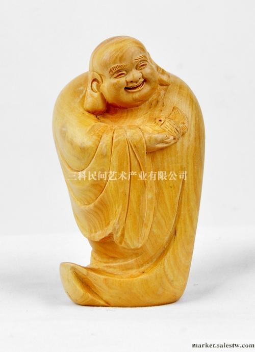 樂清黃楊木雕 擺件 商務禮品  彌勒之福在眼前（9×7×7工廠,批發,進口,代購