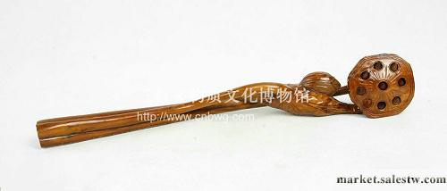 樂清三科黃楊木雕 家居擺件 商務禮品 蓮子如意(36*7*6CM)工廠,批發,進口,代購