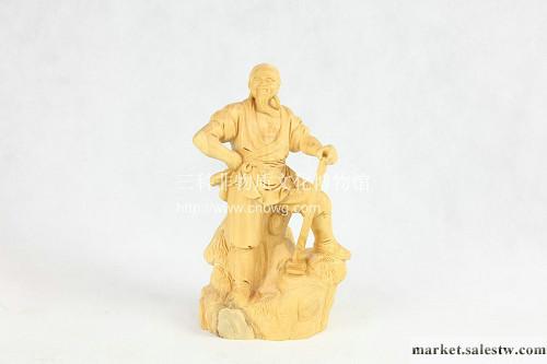 三科樂清黃楊木雕 家居擺件 商務禮品 愚公移山(12*9*26CM)工廠,批發,進口,代購