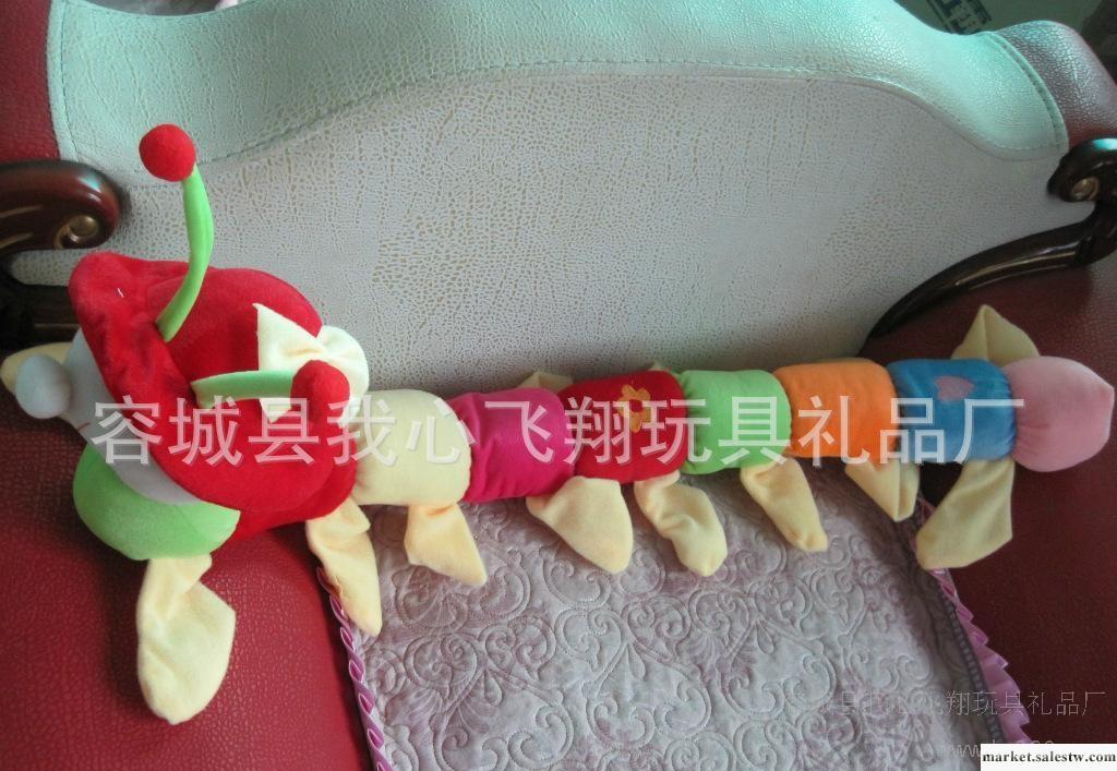 加工猴子飛品牌毛絨玩具批發 毛毛蟲 帶帽 廣告促銷禮品工廠,批發,進口,代購
