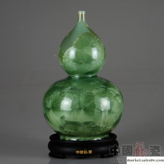 供應中國龍瓷窯變結晶 陶瓷工藝品 禮品 收藏品 福臨雙喜（翡綠結晶）-25cm工廠,批發,進口,代購