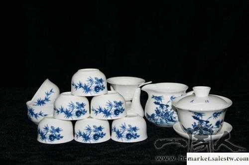 供應陶瓷工藝品 一家人日用瓷 禮品 居家日用 牡丹竹鳥茶具工廠,批發,進口,代購