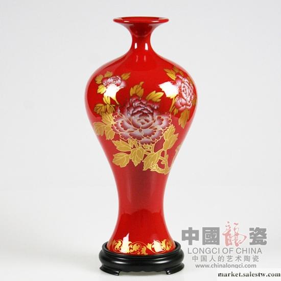 供應高端禮品 收藏品 擺件手捏編織瓷花ZGH010536cm美人瓶(花開富貴)工廠,批發,進口,代購