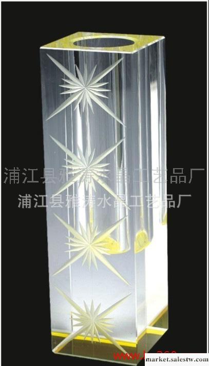 高檔水晶花瓶 水晶工藝品花瓶內雕 水晶禮品 專業logo@工廠,批發,進口,代購