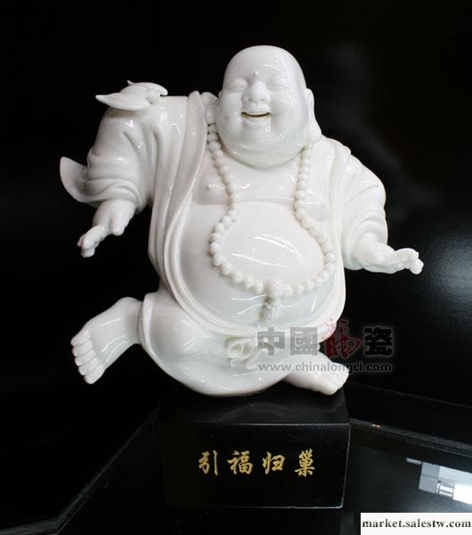 供應高端禮品 收藏品 擺件 傳統雕塑 中國龍瓷 陶瓷工藝品 引福歸巢工廠,批發,進口,代購