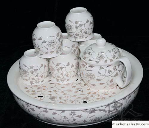供應一家人日用瓷 陶瓷茶具 工藝品 禮品 居家日用 8頭金蘭藤大盤大壺工廠,批發,進口,代購
