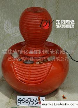 供應紅色陶瓷室內加濕器 陶瓷手工藝禮品 流水噴泉 擺飾工廠,批發,進口,代購