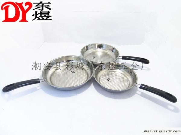 供應東煜DY-J001特厚不銹鋼無磁煎鍋 煎盤 炒鍋工廠,批發,進口,代購